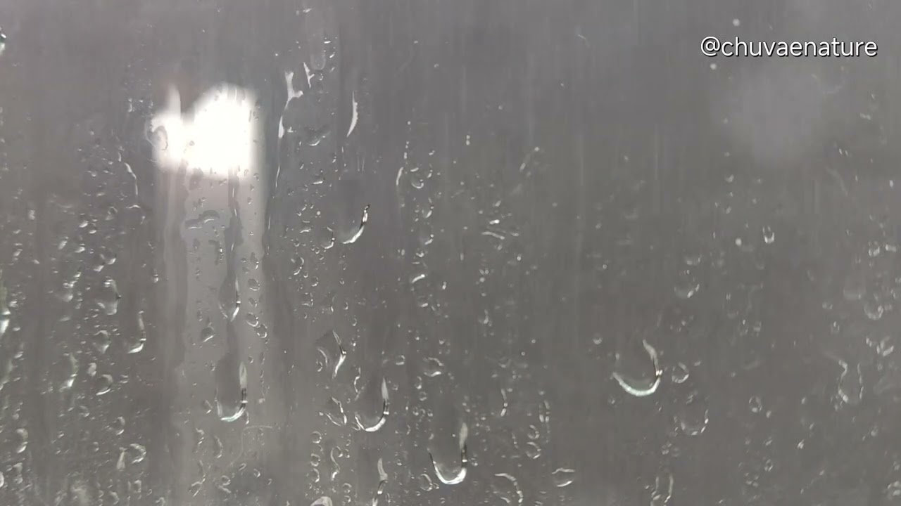 Chuva na janela+ imagem RELAXANTE
