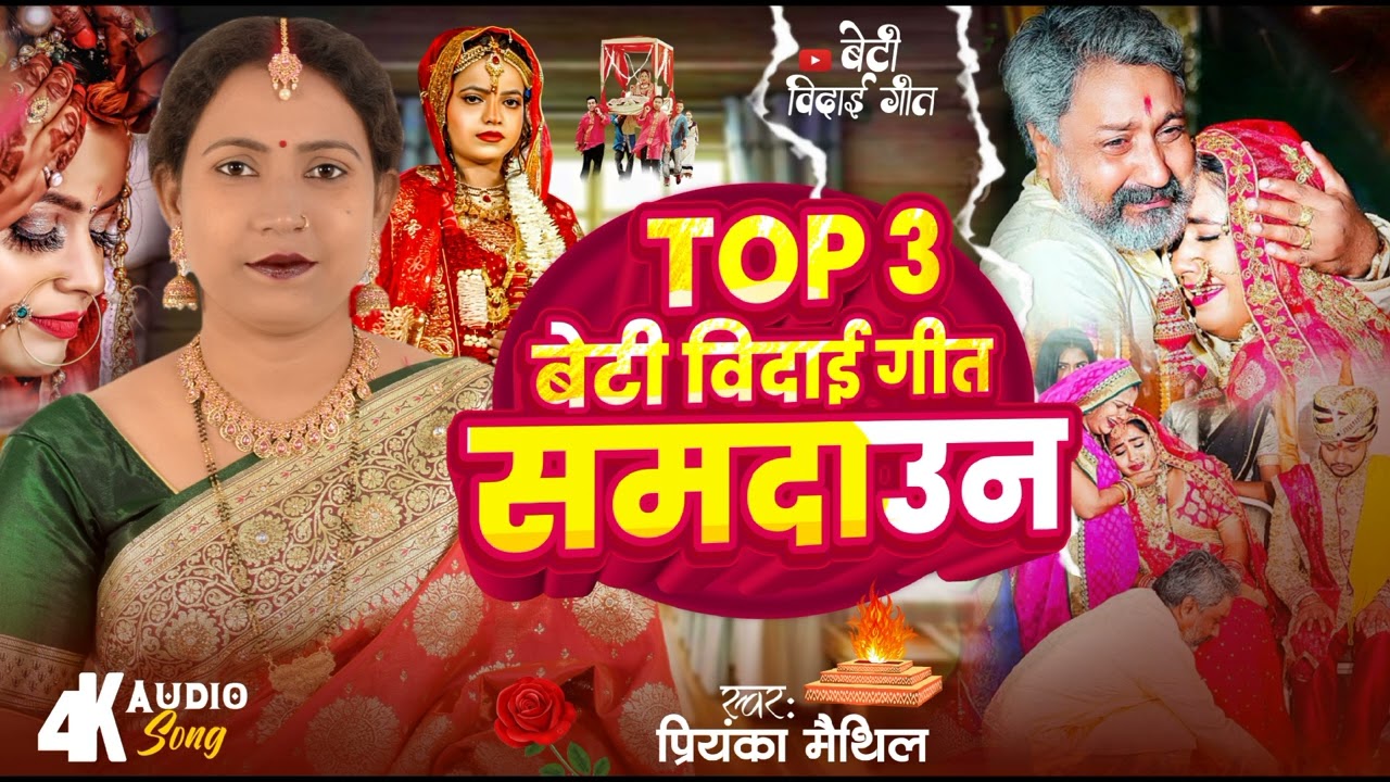 मैथिली विवाह गीत | TOP 3 बेटी विदाई गीत | समदाउन | Maithili Vivah Song | Priyanka Maithil