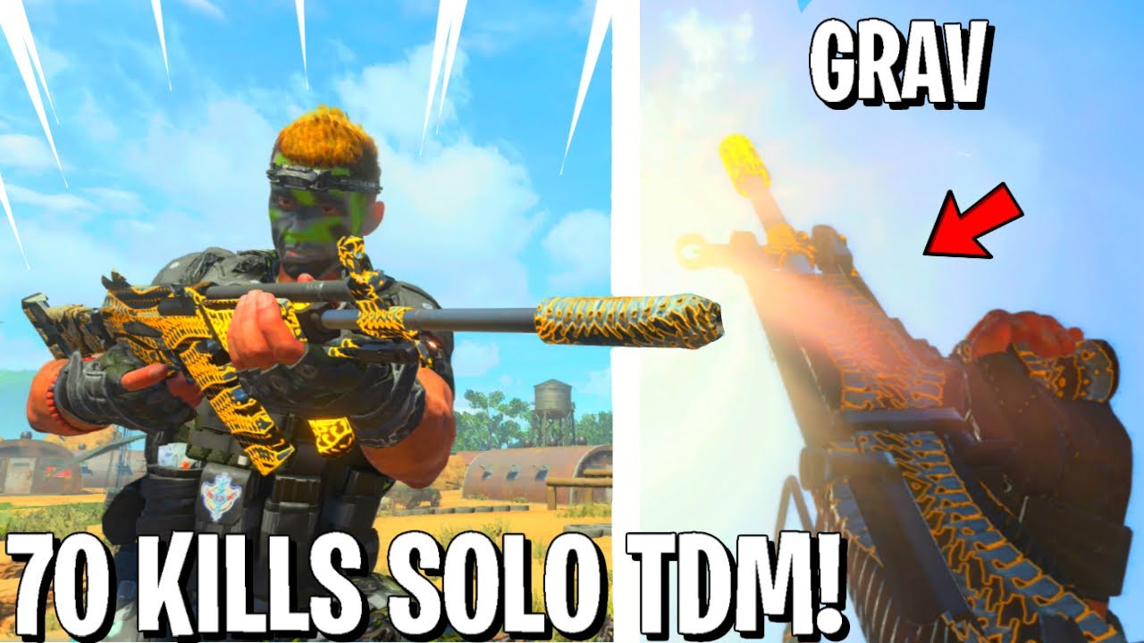 70 KILL *SOLO* TDM | BEST GRAV CLASS SETUP after 1.24 UPDATE in COD BO4... (BEST GRAV CLASS SETUP)