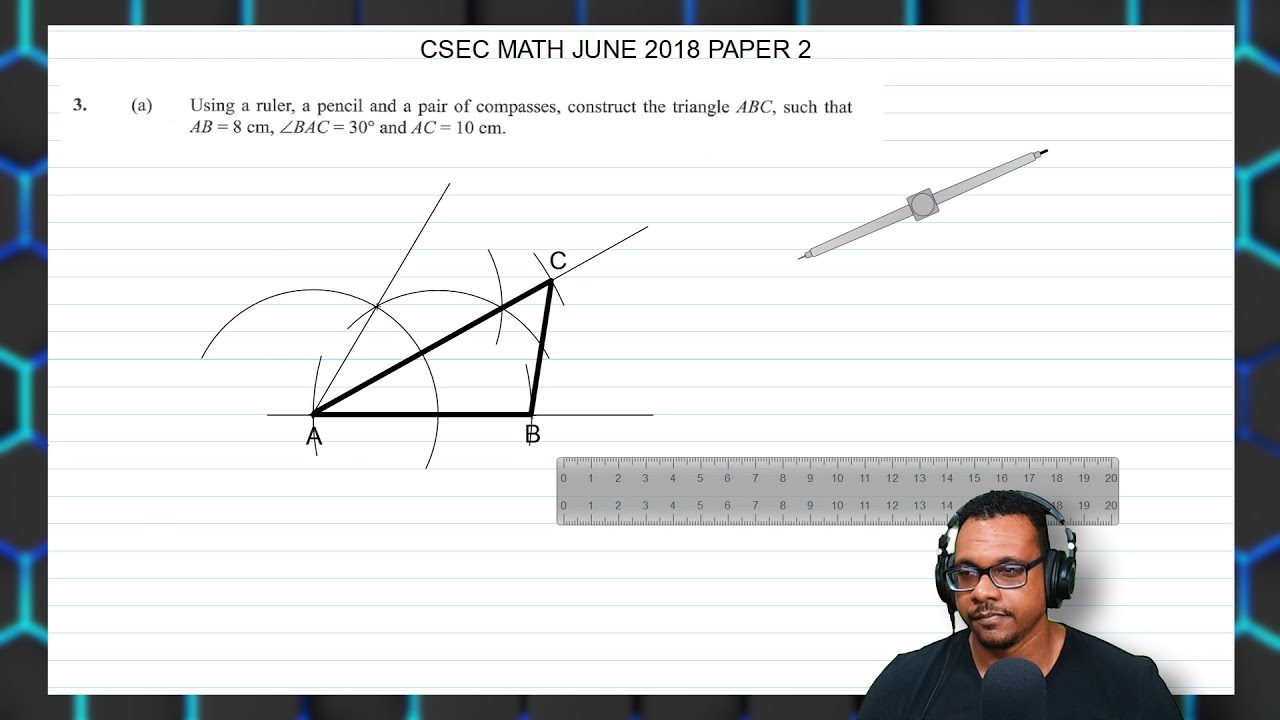 CSEC Math Paper 2 June 2018 Q3 & Q4