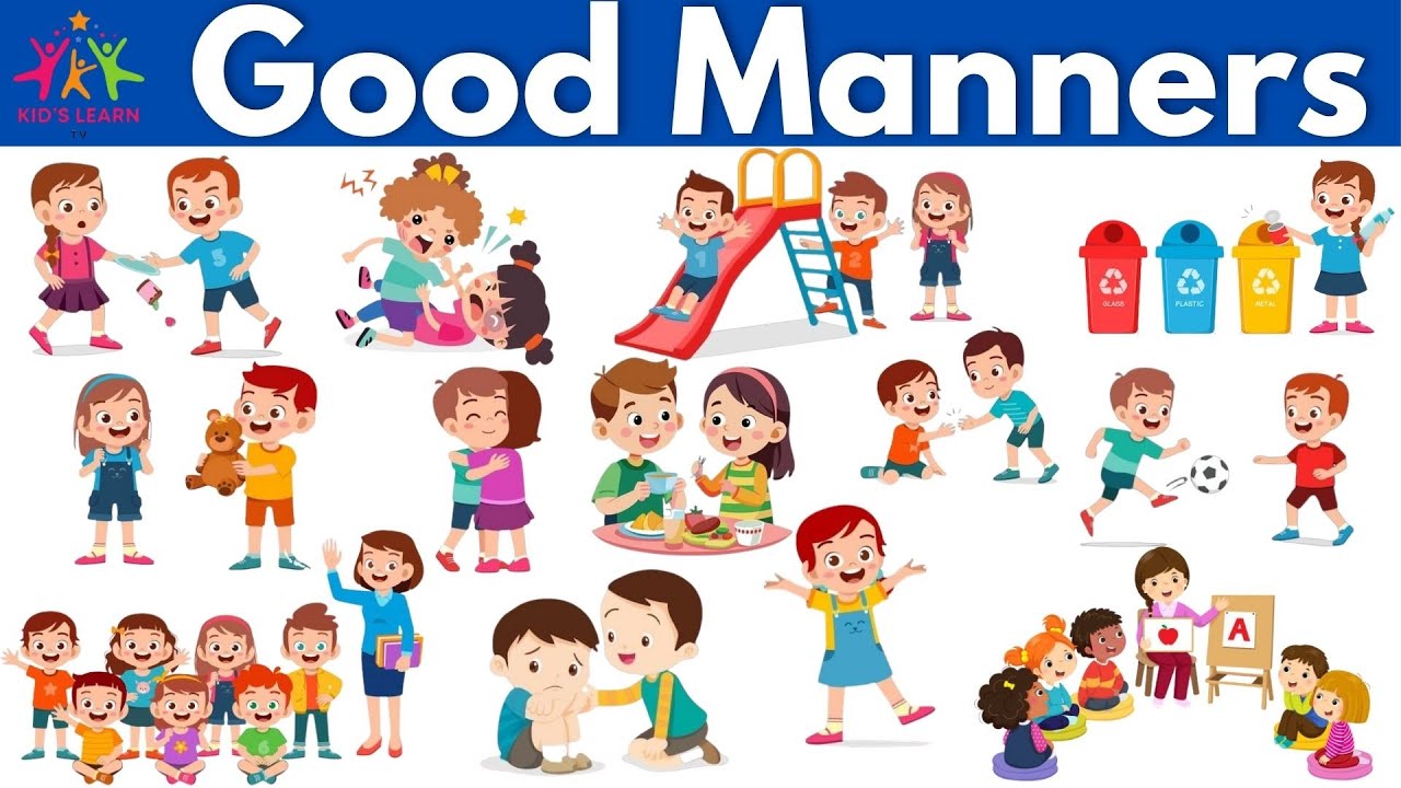 Learn Good Manners | Good Manners | Good Manners For Kids | Good Habits  |  Kids learn TV