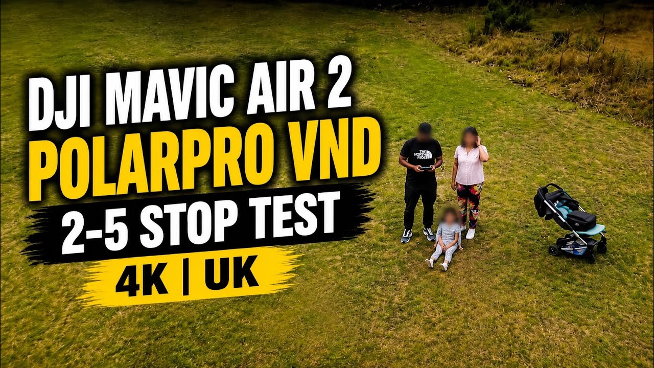 DJI Mavic Air 2 + PolarPro VND  2-5 Stop | Short Video Test | 4K | UK