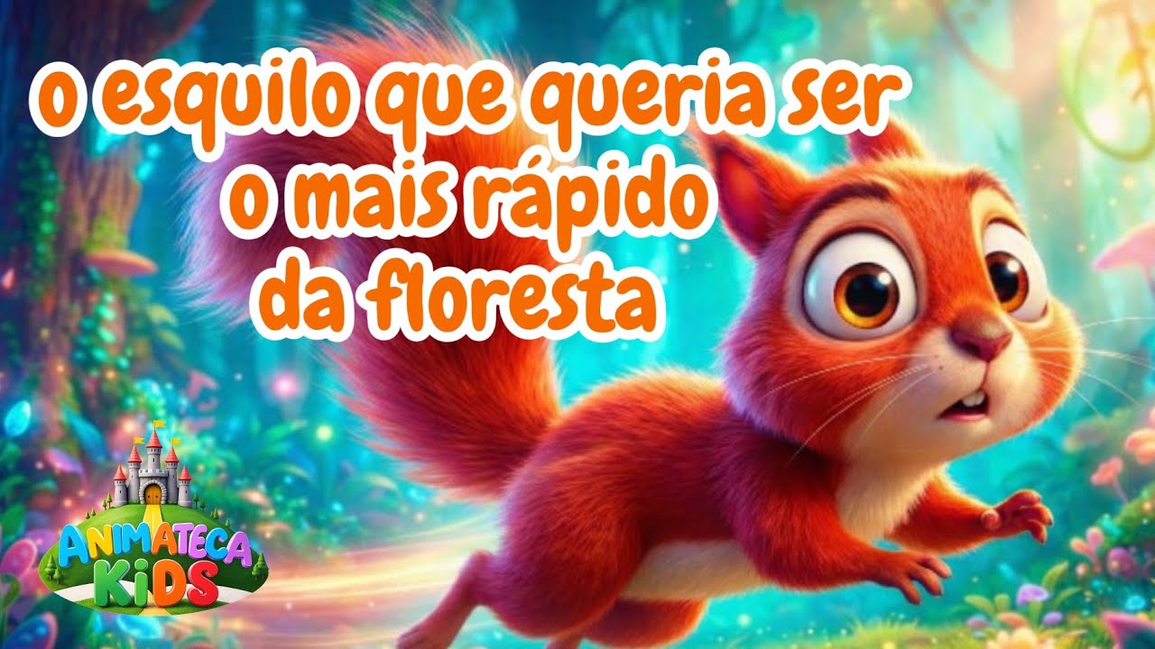 O esquilo que queria ser o mais rápido da floresta - história infantil | #historiainfantilparadormir