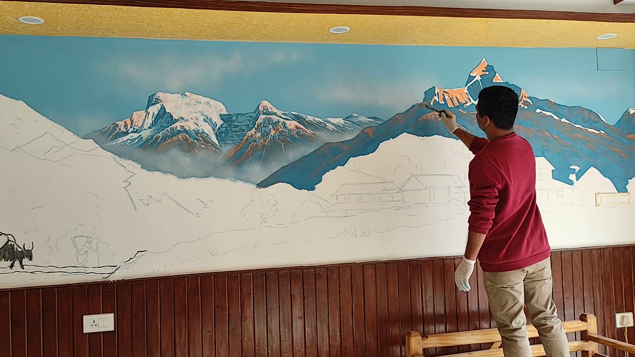 wall art fishtail mountain(2)
