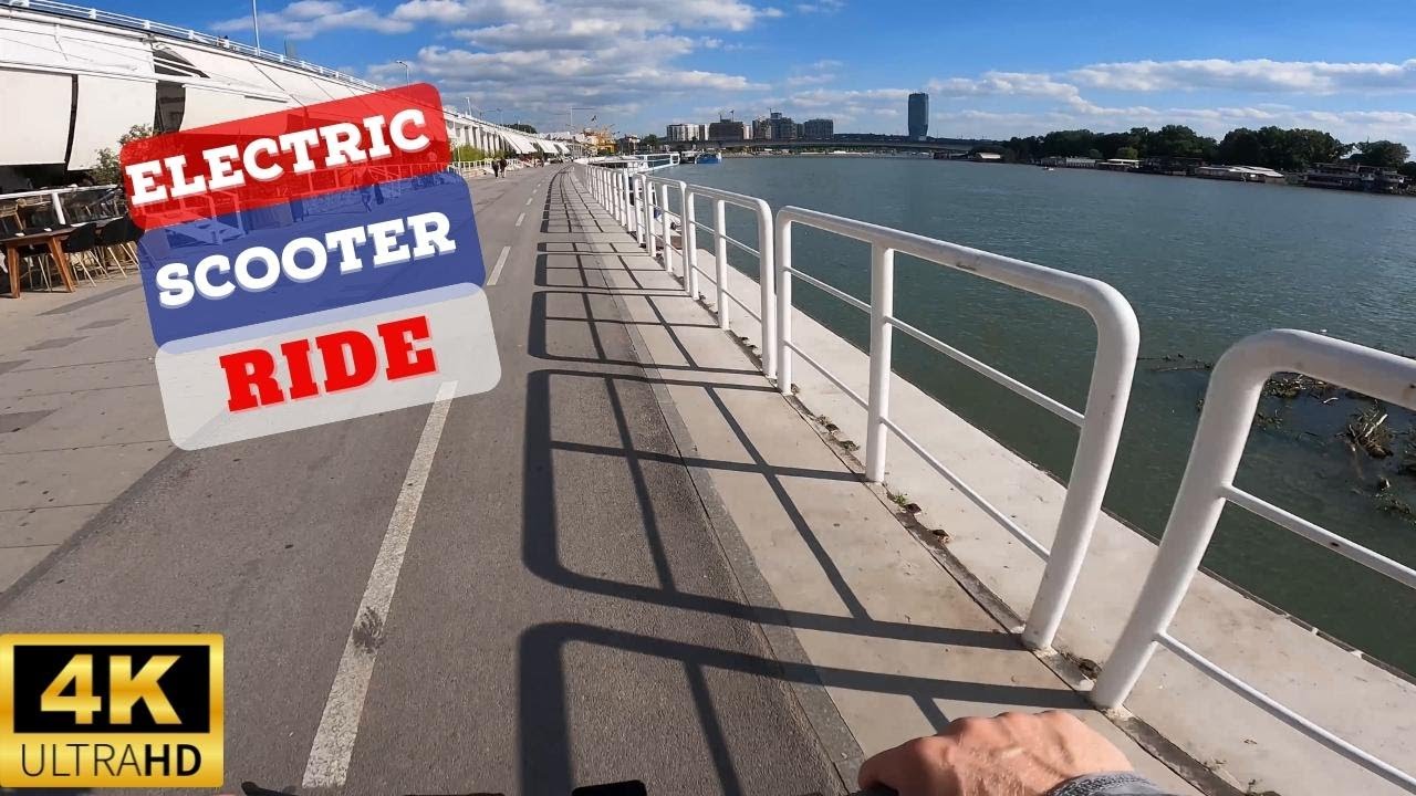 Xiaomi Electric Scooter Ride by the River ( 4K POV ASMR)  Belgrade | Serbia