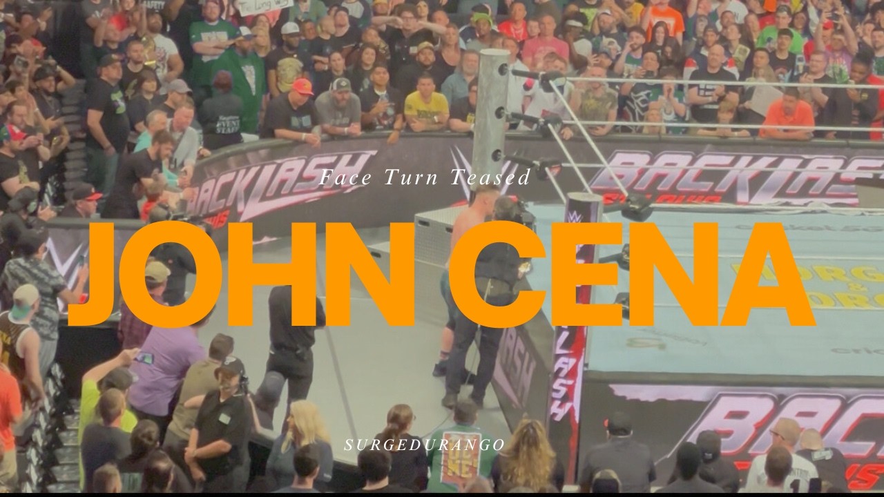 John Cena teases face turn after WWE Backlash goes off the air.