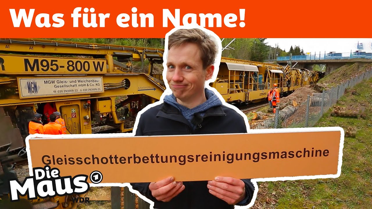 Wie wäscht man ein Schotterbett? | DieMaus | WDR