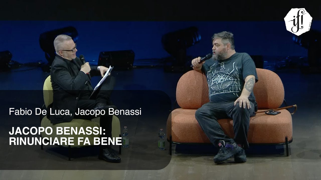 IF! 2023 | Jacopo Benassi: Rinunciare Fa Bene