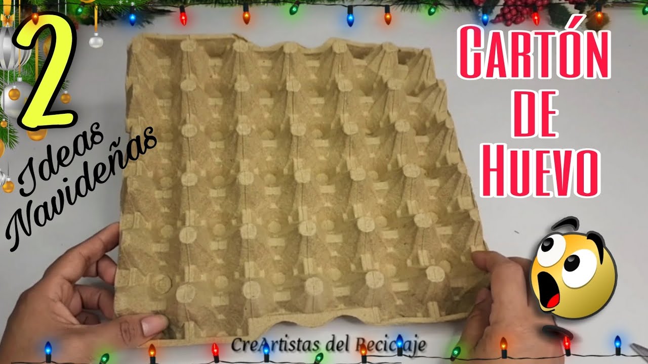 2 Fáciles y Creativas Ideas Navideñas con CARTÓN DE HUEVO| Navidad 2022