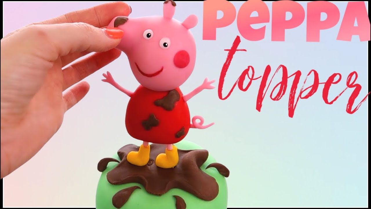 Peppa Pig cake topper tutorial 🐷