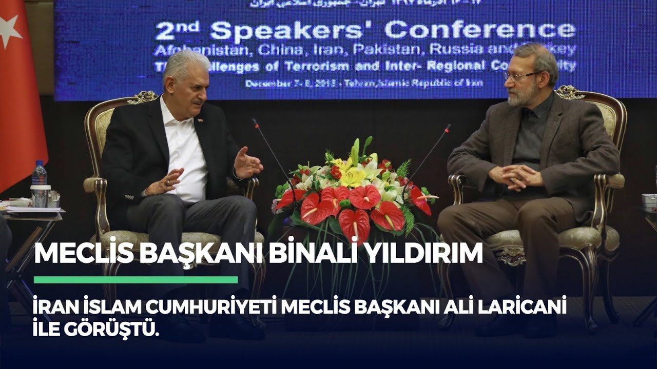 Meclis Başkanı Yıldırım, İran İslam Cumhuriyeti Meclis Başkanı Laricani ile g&ouml;r&uuml;şt&uuml; - 07.12.2018