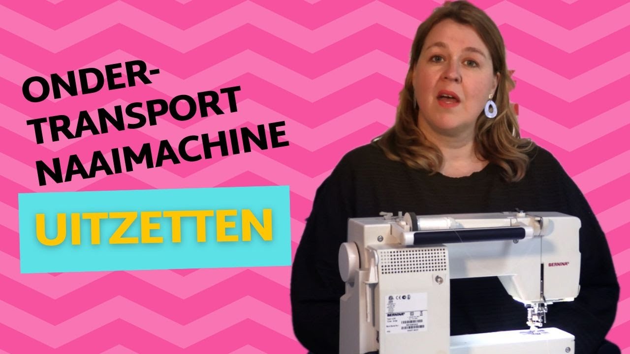 Ondertransport naaimachine uitzetten