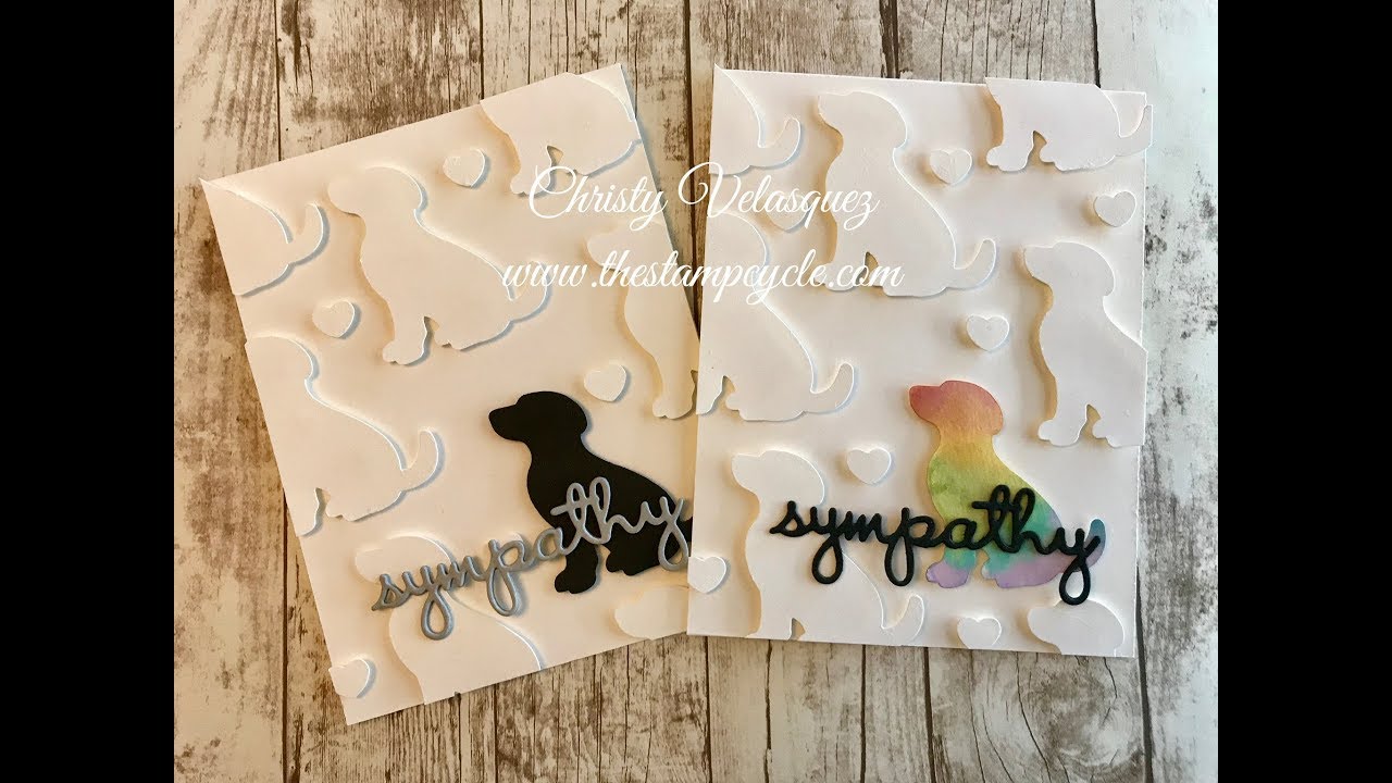 Stampin Up Happy Tails Bundle Sympathy Card