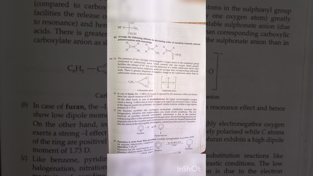 organic chemistry solved previous year question _Bsc-6 Sem#kuk#P.U #shortvideo#shorts#viral #easy