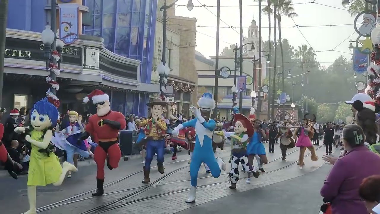 Mickey's Happy Holidays parade at Disney California Adventure Park (DCA) Anaheim USA