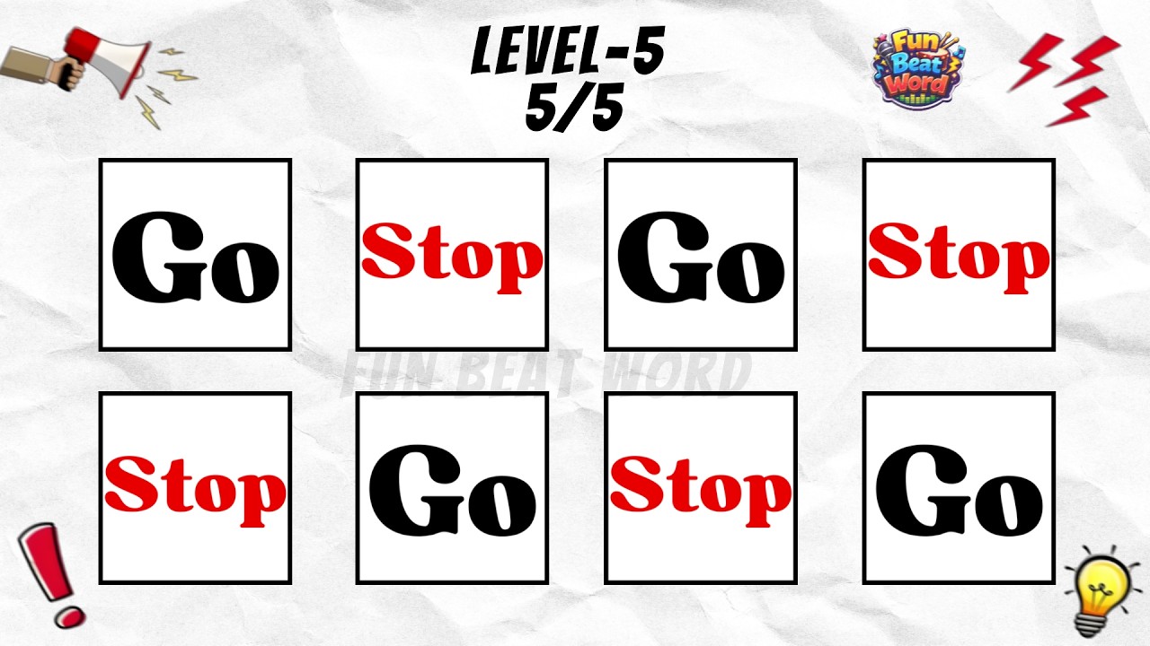 Say The Word On Beat Challenge | PART 122 | Level 1-5 Easy to Insane