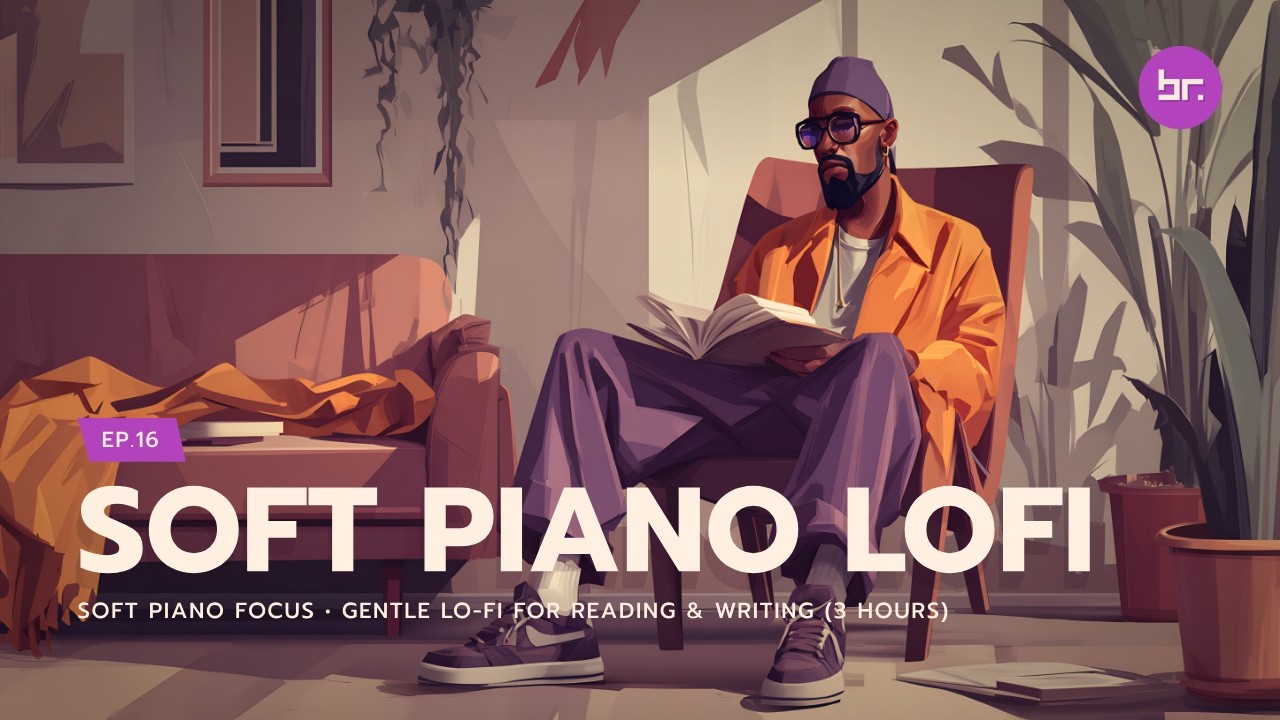 Soft Piano Focus • Gentle Lo-Fi for Reading & Writing (3 Hours) | EP.16
