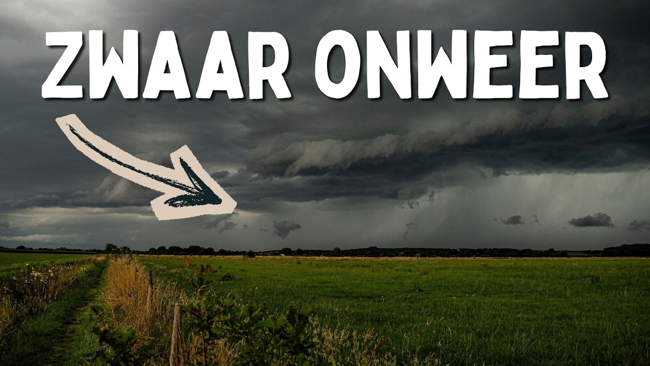 Heftige Onweersbuien in Oost-Nederland | Spectaculaire Shelfcloud | 20 Juli 2025