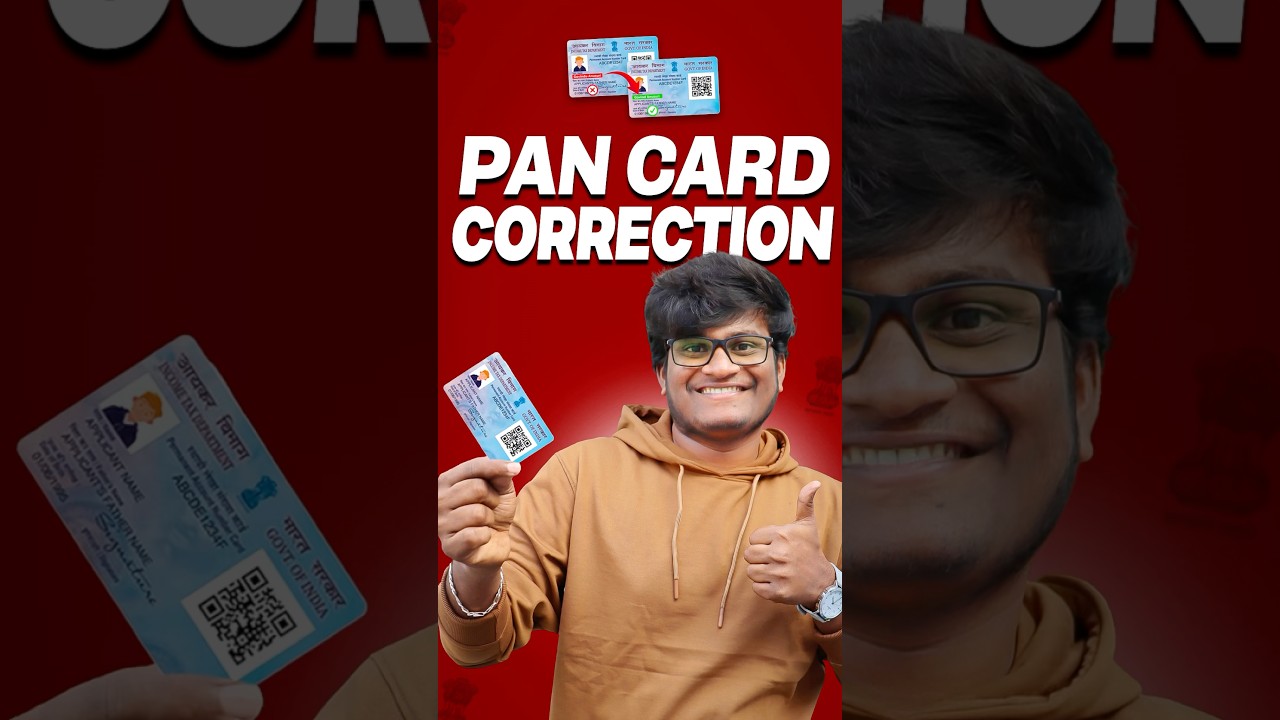 Pan Card Correction Online! 🏠 #shorts
