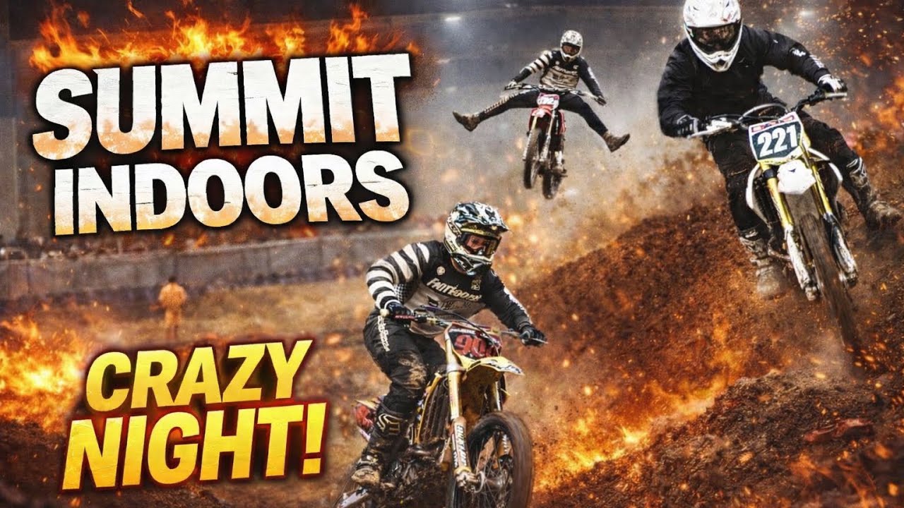 RACING SUMMIT INDOORS, PRO SUPERCROSS RACER SHOWED UP… 