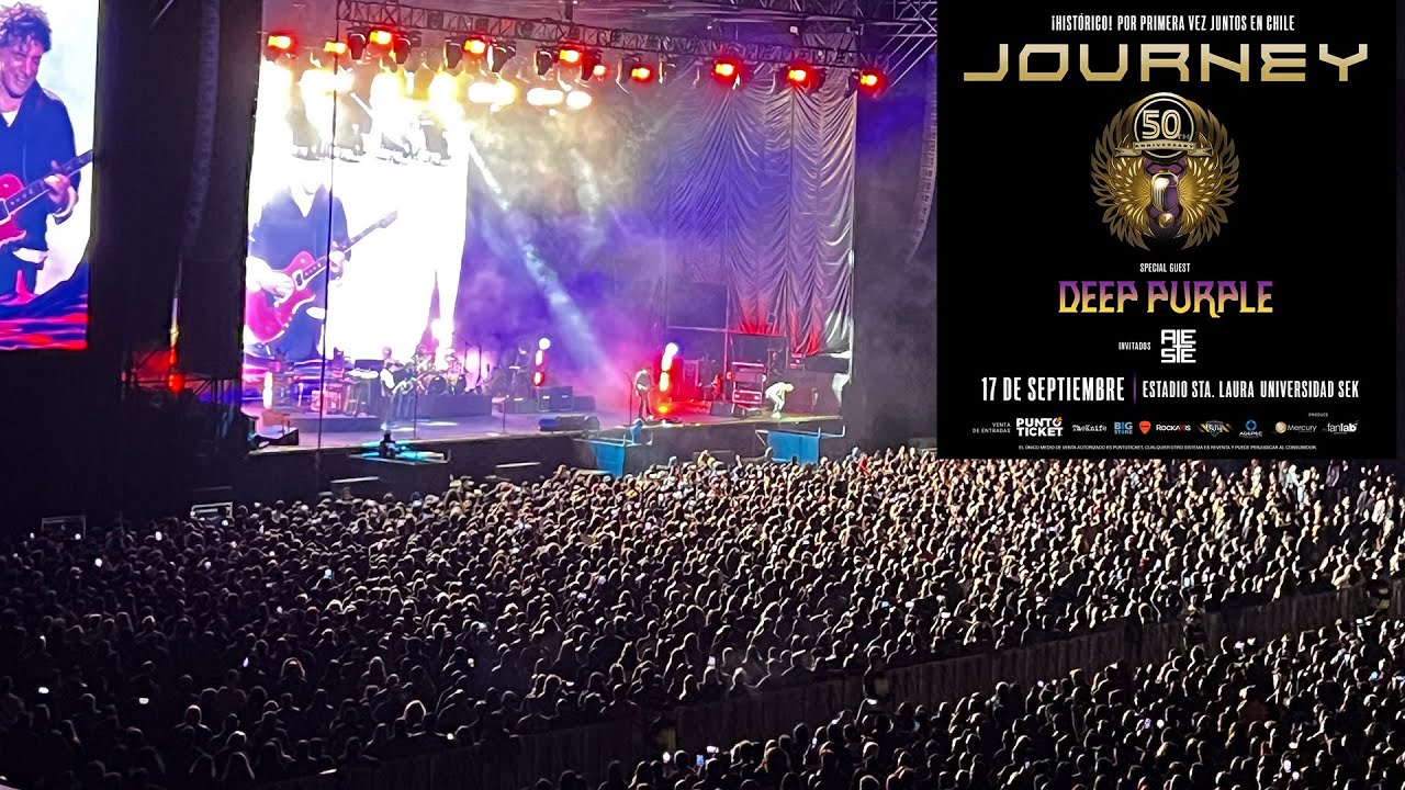 Reporte JOURNEY + DEEP PURPLE + ALESTE 17/SEPT/2024 @ ESTADIO SANTA LAURA en Santiago de Chile