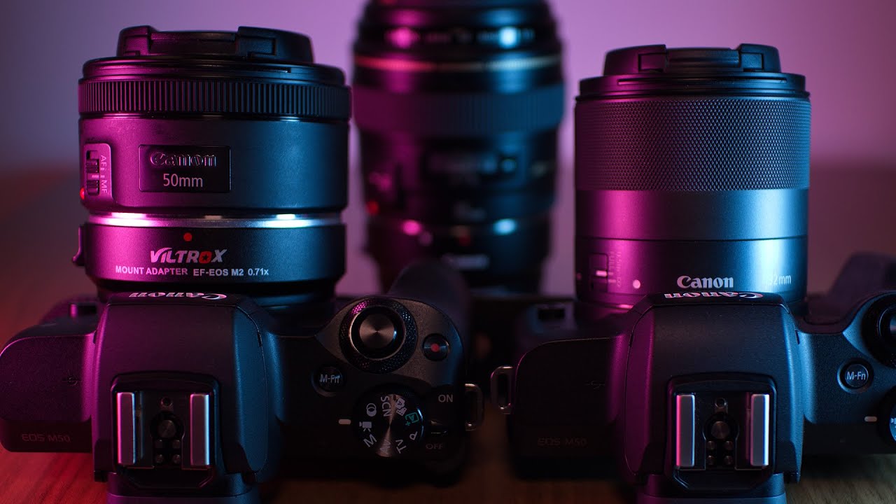 Canon EF 50mm f1.8 STM + Viltrox M2 VS. EF-M 32mm f1.4 | OEM adapter & EF 85mm f1.8 as well...