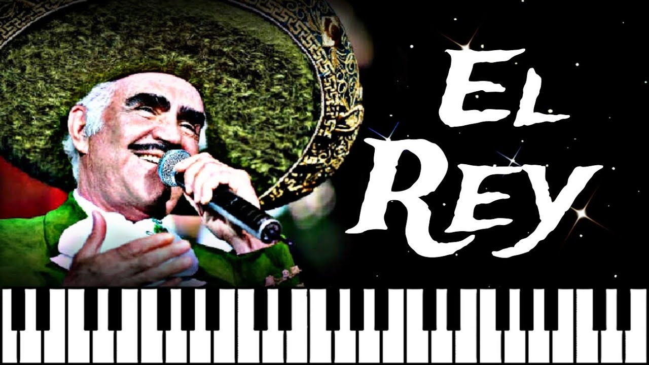 Vicente Fernández/ El Rey/ Piano Tutorial/ Acordes Acompañamiento/ Ritmo/ Intro.