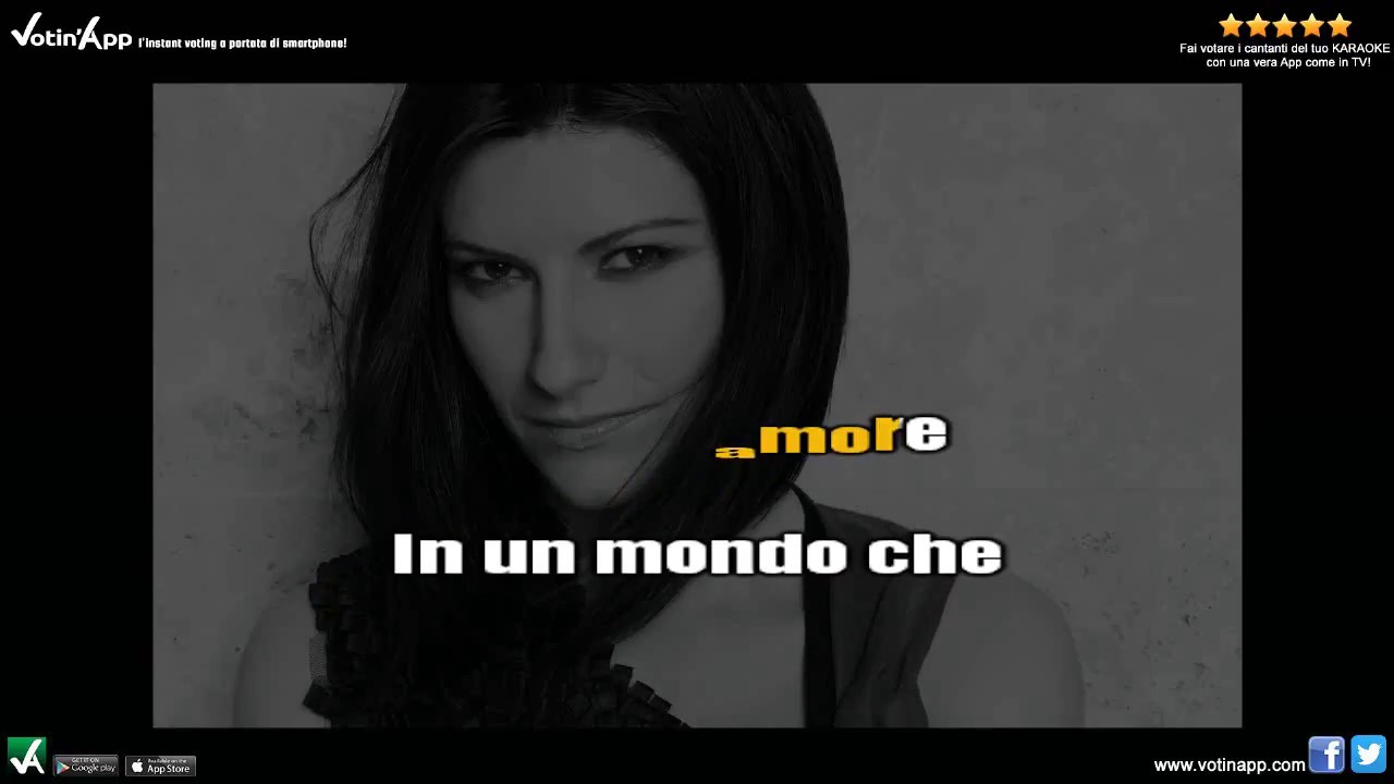 Laura Pausini - Il mio canto libero (Karaoke HQ con cori)