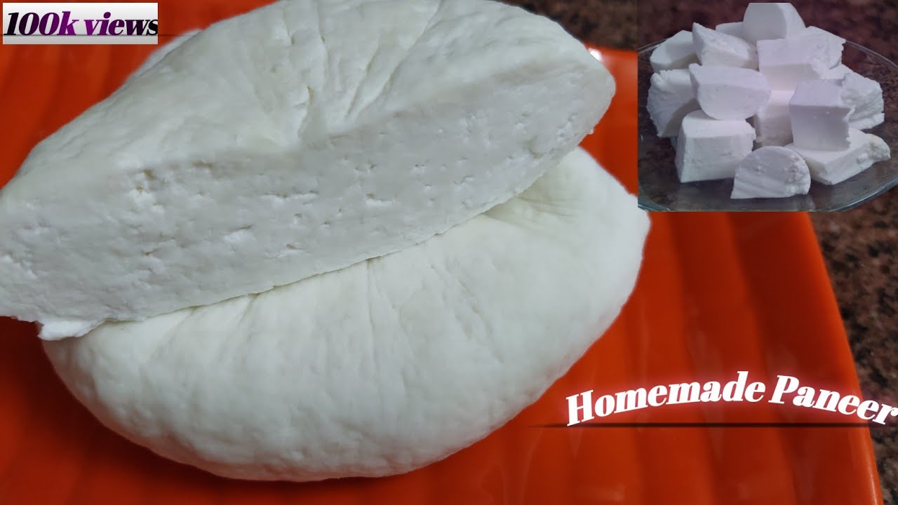 How to make paneer at home - Homemade paneer similar to dairy.
