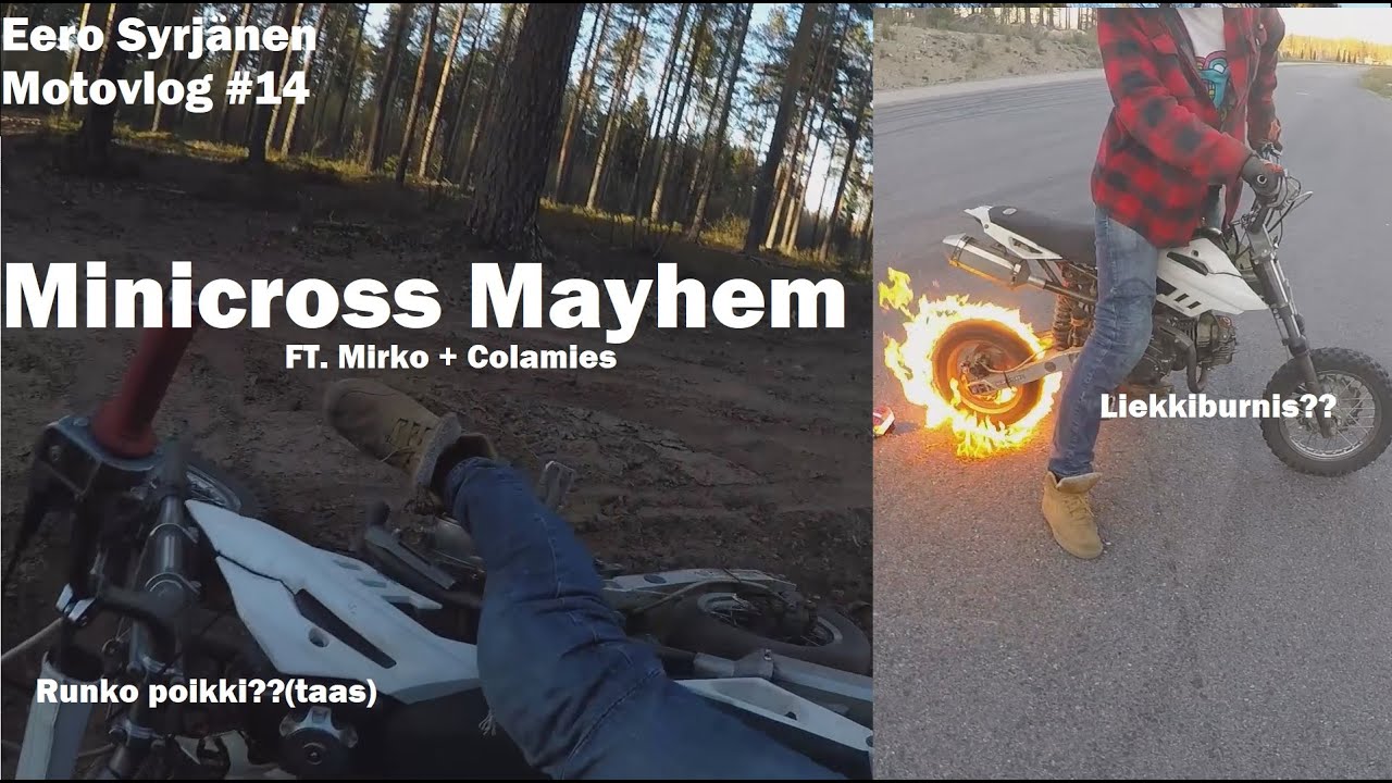 MOTOVLOG #14: Minicross mayhem FT. Mirko ja Colamies