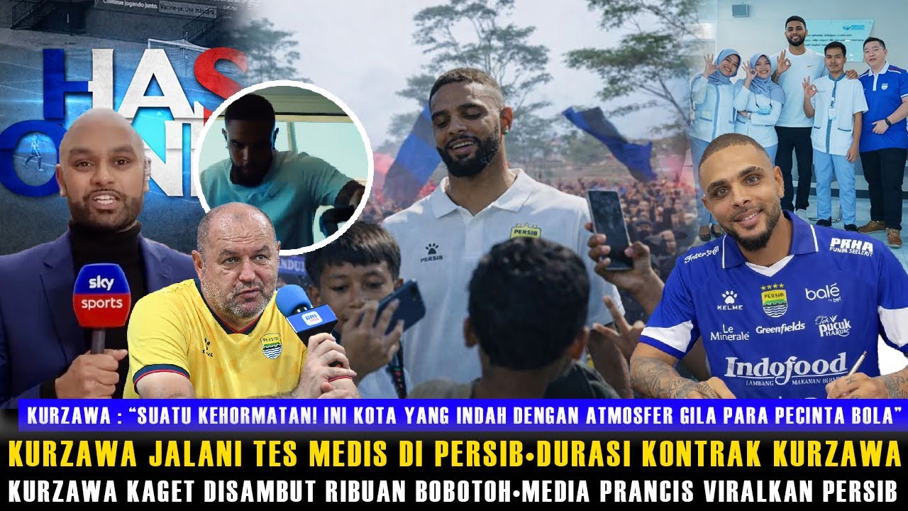 🔵TIBA DI BANDUNG KURZAWA JALANI TES MEDIS🔥DURASI KONTRAK KURZAWA😱KAGET DISAMBUT RIBUAN BOBOTOH