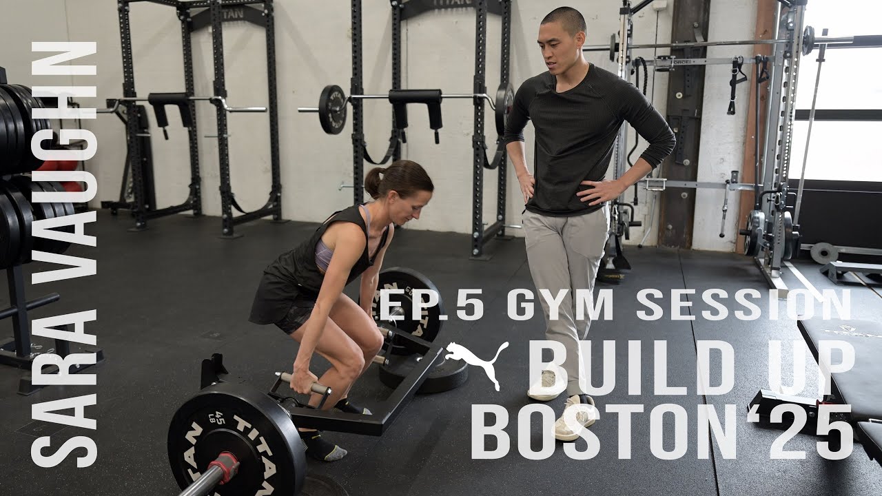 RUNNER SPECIFIC STRENGTH GYM WORKOUT | Boston 2025 Build Up | E5 | Sara Vaughn