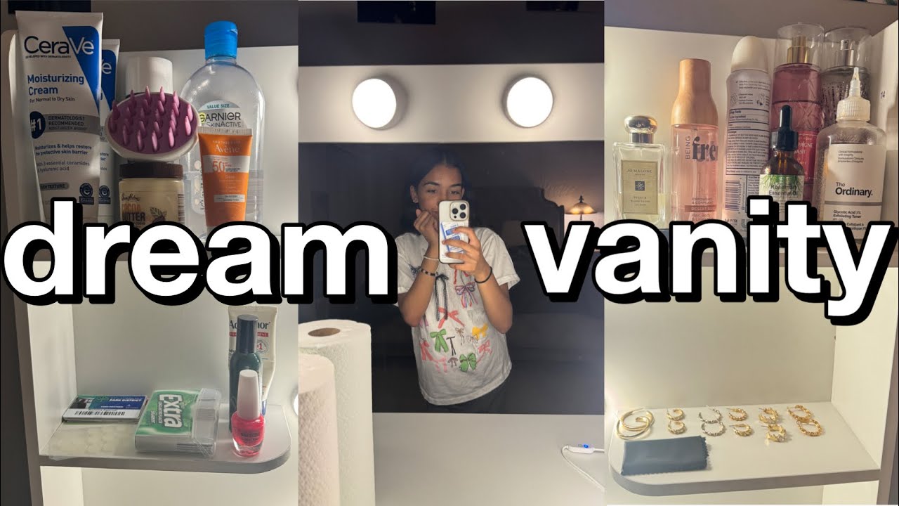 organize and build my new vanity with me!
