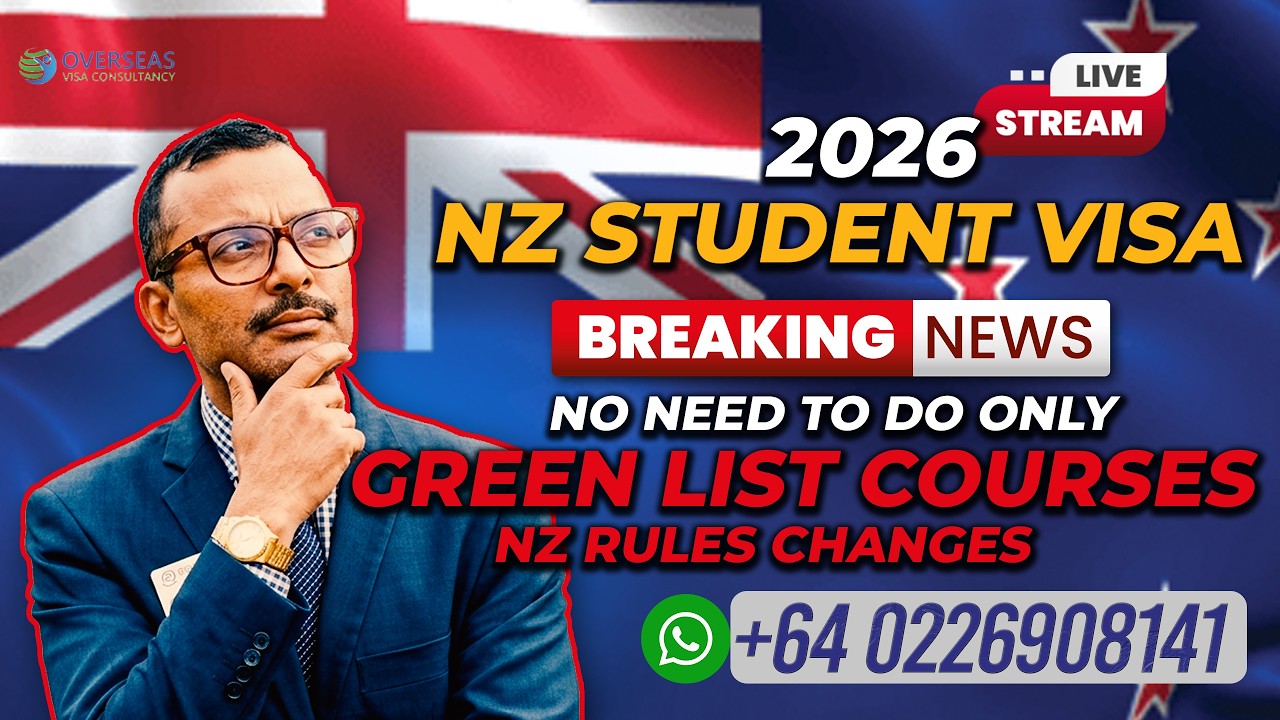 Breaking News 🚨 NZ Student Visa New Rules 2026 | Full Guide