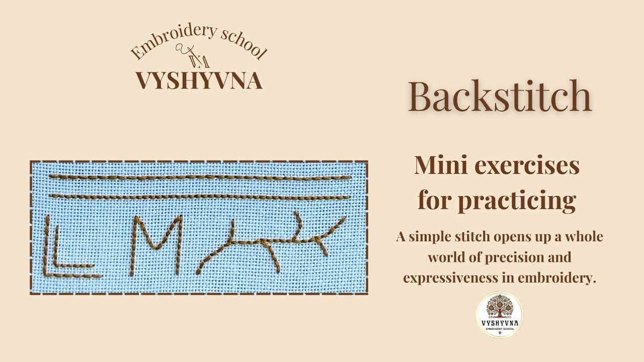 Mini exercises for Backstitch. Beginner's Guide - How do I get started?
