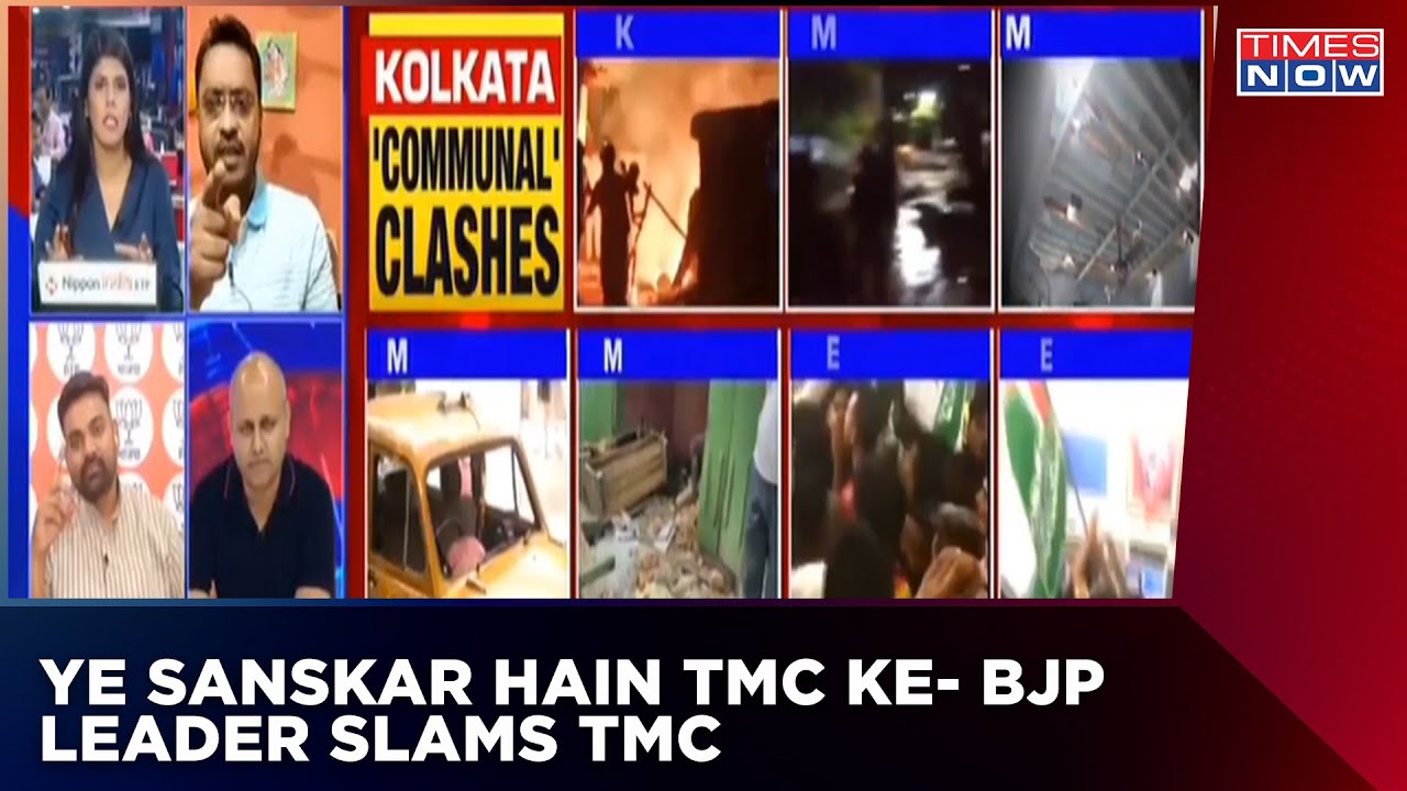 Ab Aap Yahan Violence Karenge- BJP Leader Shuts TMC Spokesperson Amid Debate