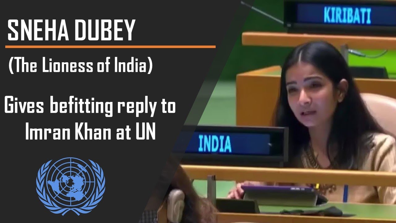 Watch: Young Sneha Dubey slams Pakistan Prime Minister Imran Khan for justifying terrorism at UN