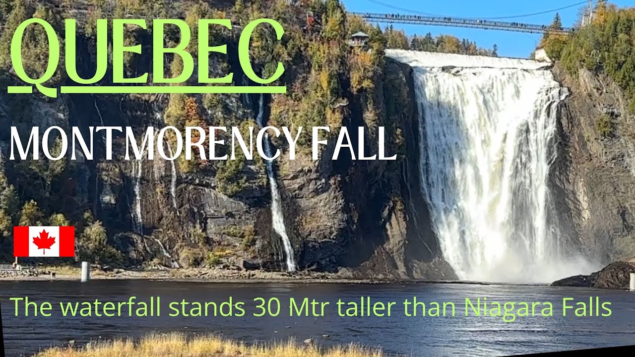 Montmorency Falls 🍁 Parc De La Chute Montmorency Quebec Canada 🇨🇦 2024 || Travelog || Vlog || 4K HD
