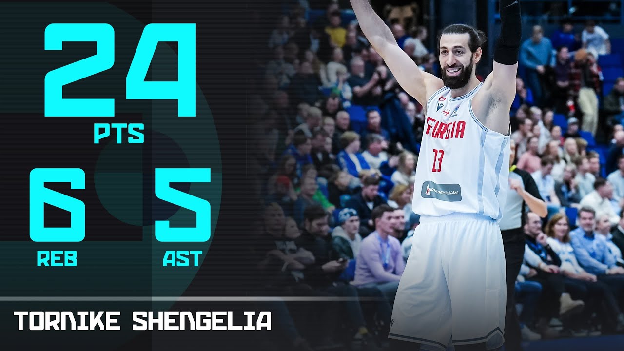 Tornike Shengelia (24 PTS) | Top Performer | FIN vs GEO | FIBA EuroBasket 2025 Qualifiers