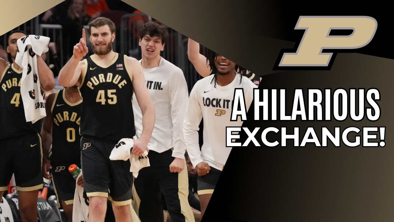 Оскар Клафф думает, что соперник команды Purdue в матче NCAA, команда Queens, находится в Нью-Йор...