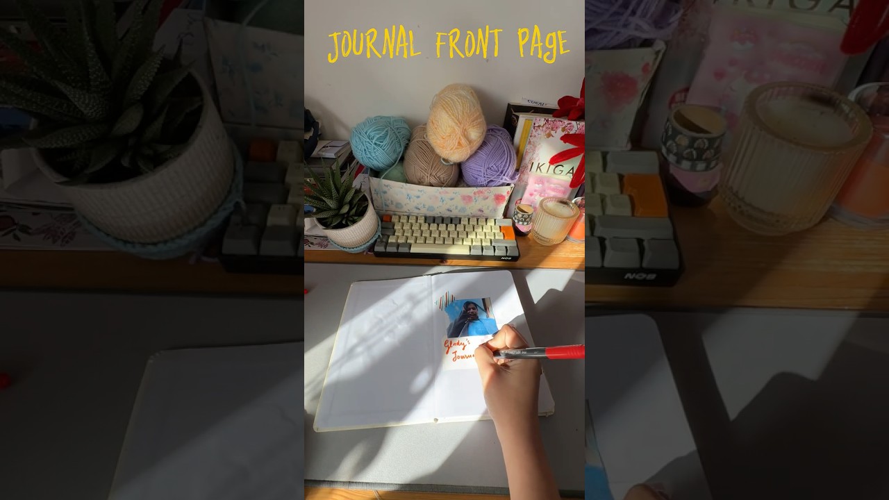 Journal front page ✨#journaling #journal #simple #frontpage