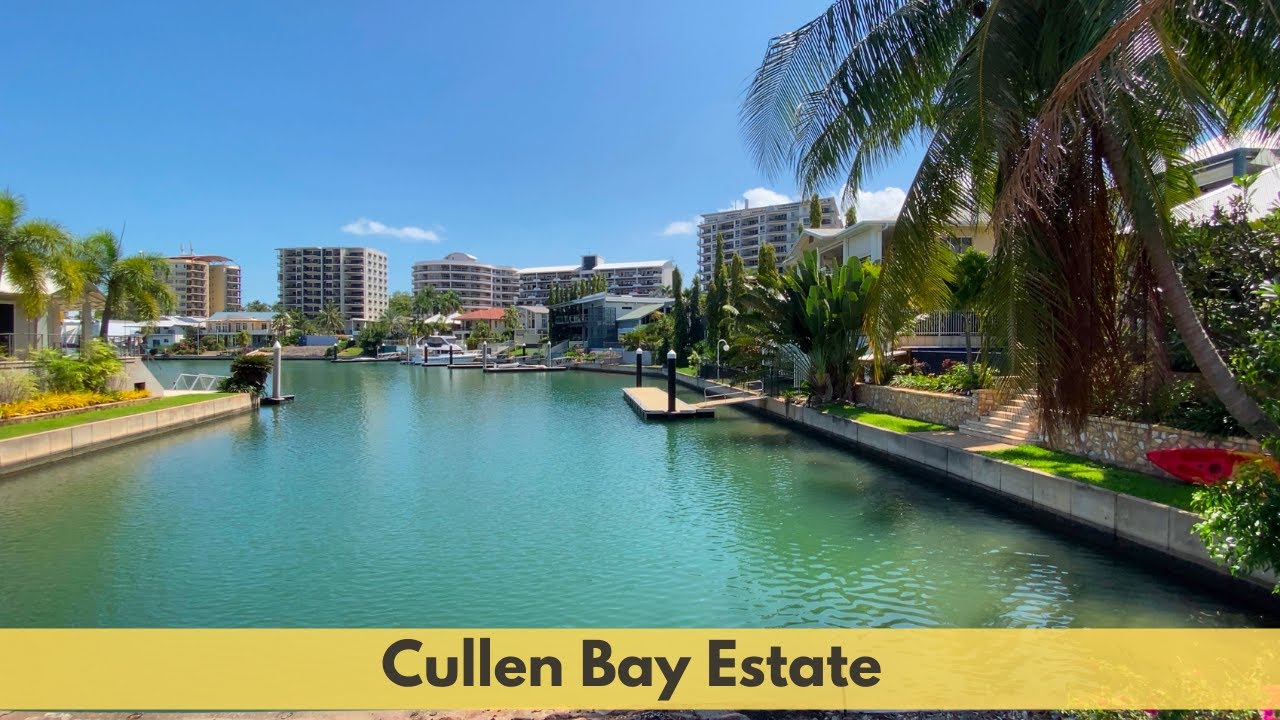 The suburb of Cullen Bay, a premier residential estate of Darwin part 1. (4K)