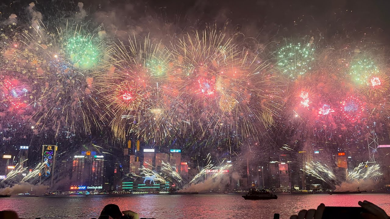 【4K】Full recording of the Hong Kong Victoria Harbour fireworks display