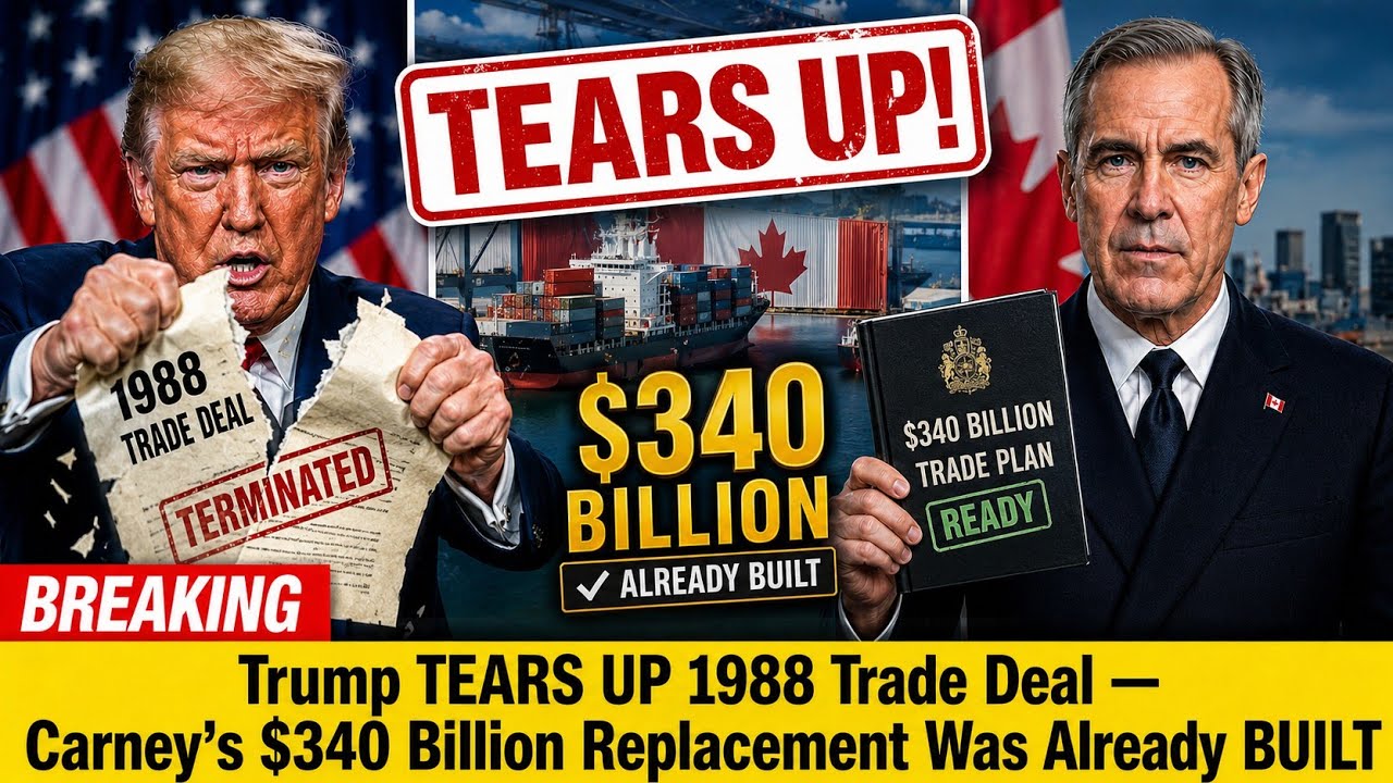 Trump TEARS UP 1988 Trade Deal &mdash; Carney's $340 Billion Replacement Was Already BUILT