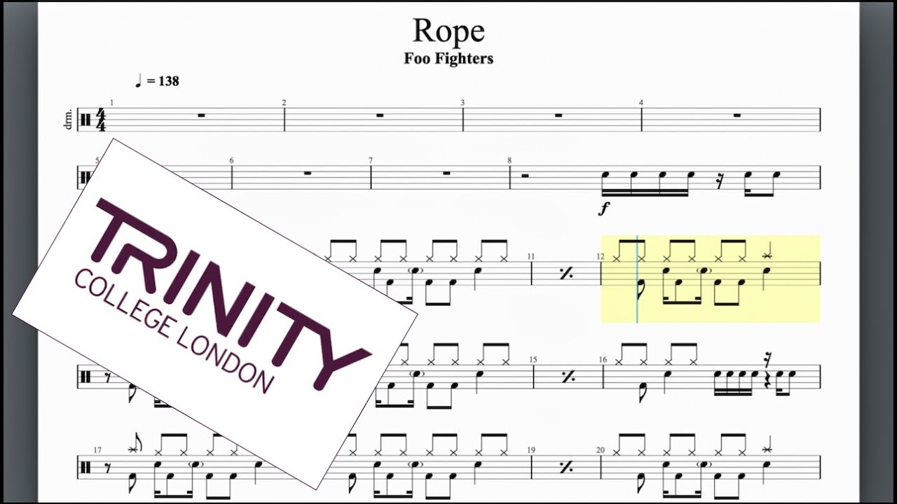 Rope Trinity Grade 7 Drums