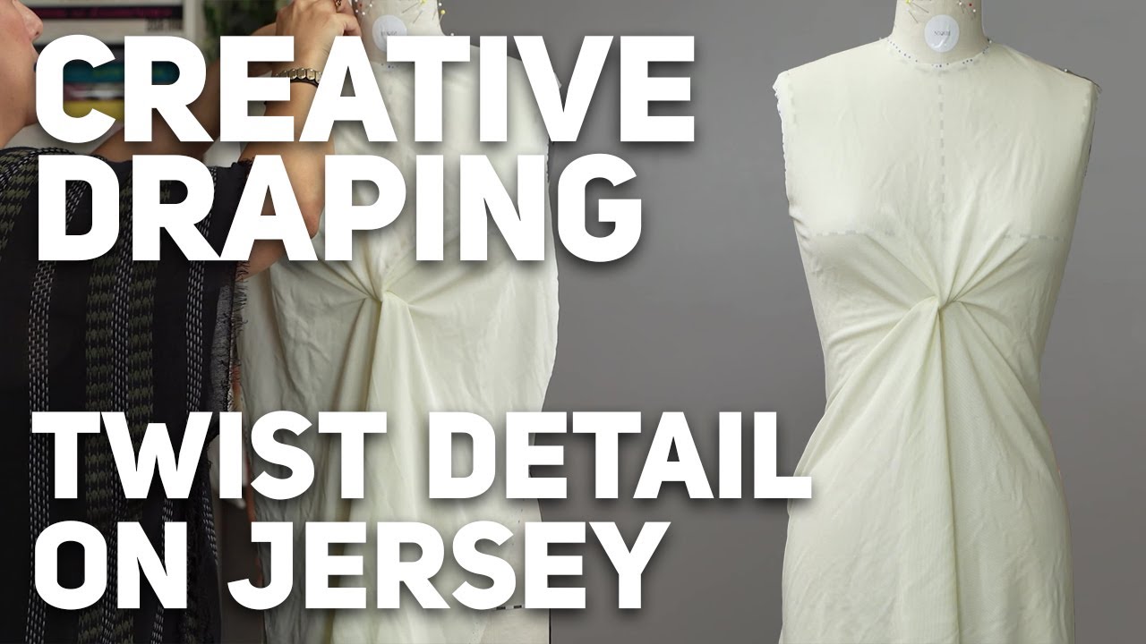 Twist Detail on Jersey with Creative Draping