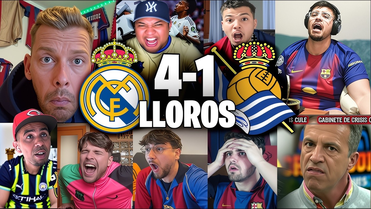 REACCIONES Y LLOROS CULES AL REAL MADRID 4-1 REAL SOCIEDAD