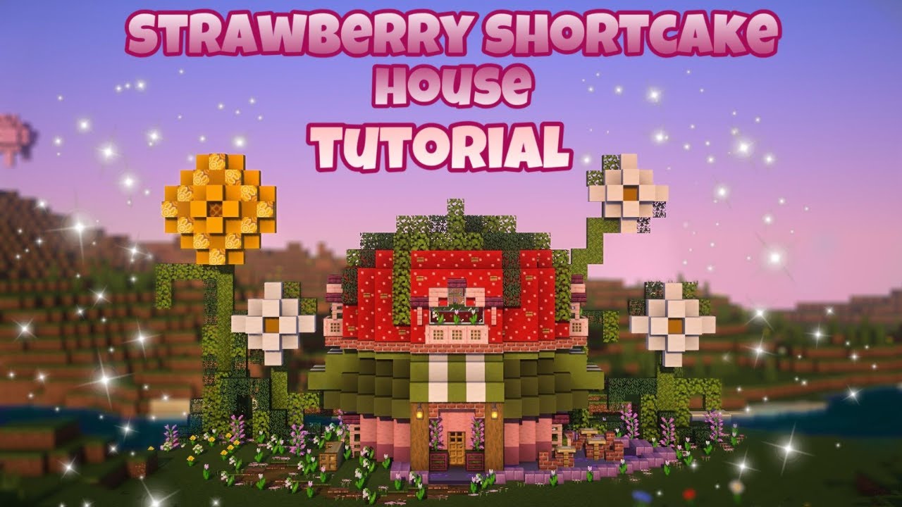 Minecraft | Как построить домик Клубнички ✨руководство по сборке✨