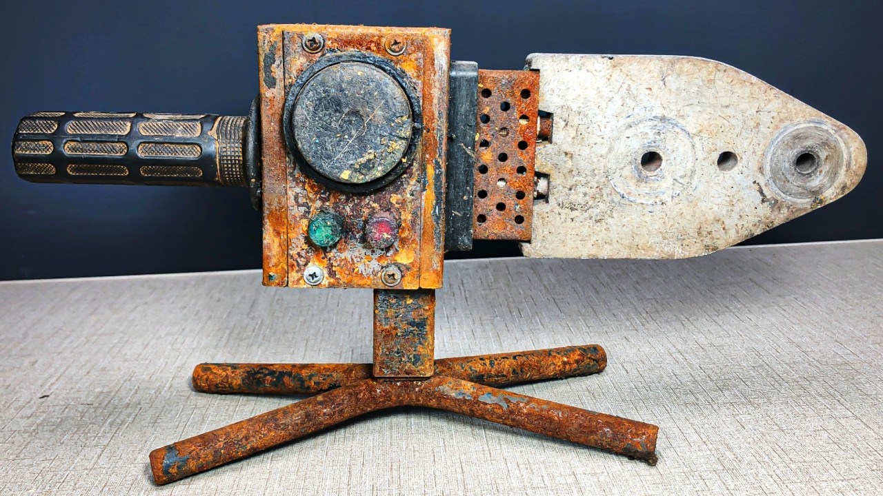 Very Rusty Antique Pipe Welding Machine Restoration