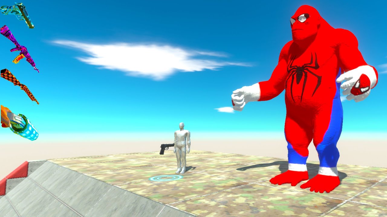 SPIDER-MAN GORO FPS AVATAR RESCUE MISSION DEATH RUN - Animal Revolt Battle Simulator
